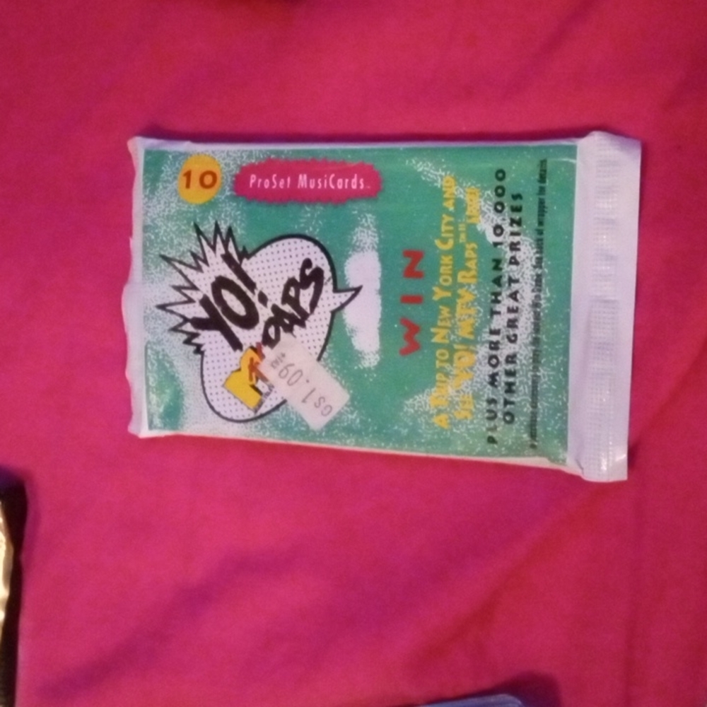Yo MTV Raps Pro Set Music Trading Cards 1991 Pack (10 per pack)
